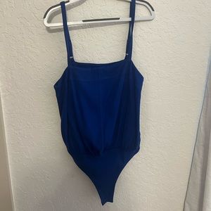 Free people royal blue body suit